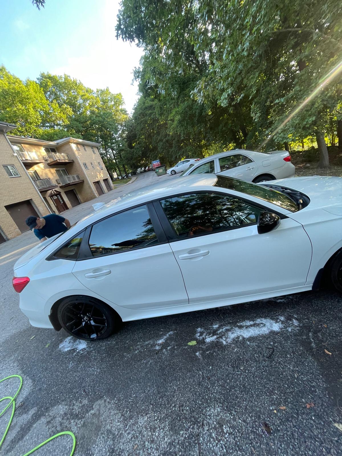 white car 
